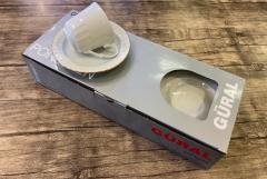 Güral Porselen 12 Parça Yaldızlı Çay Fincan Takımı SF02CT23