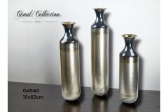 Gönül Vazo Metal 14,5X62 Cm Kahverengi  G4940