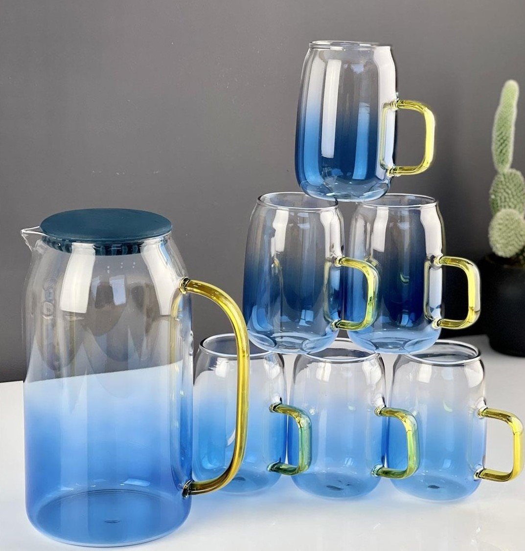 Arow Sürahi Seti 7 Li Cam TR-3451