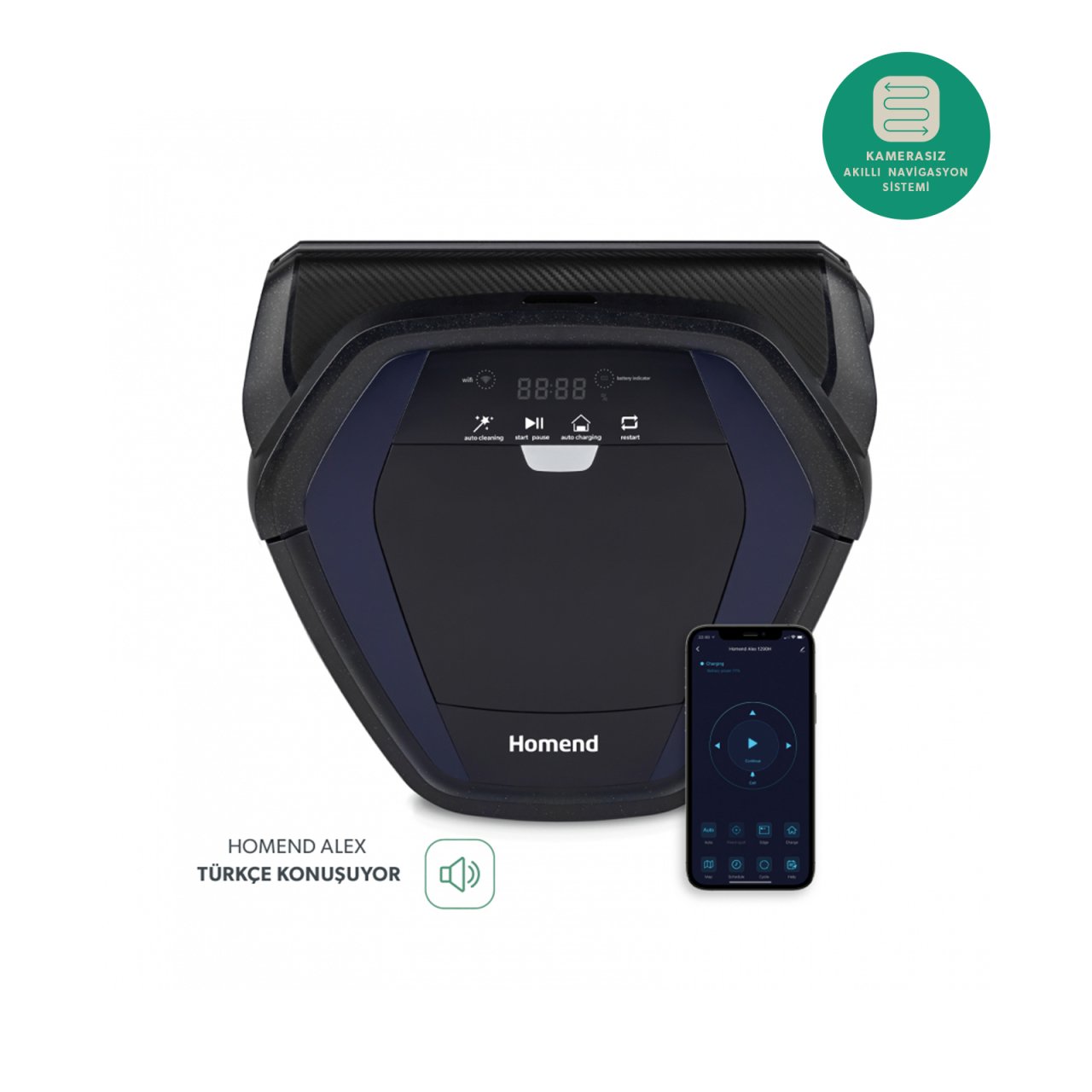 Homend Robot Süpürge Alex 1280H