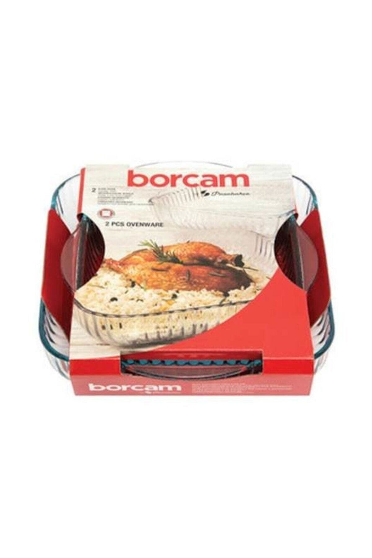 Paşabahçe Borcam Kare 2'Li Tepsi Seti 159166