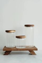 Mien Kavanoz Seti 3 Lü Borosilikat BOR-008