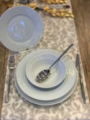 Güral Porselen Ruby 24 Parça 6 Kişilik Yemek Takımı