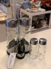 İpek Yağlık Sirkelik Tuzluk Seti NK6116