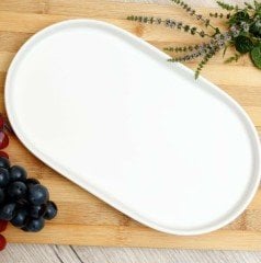 Arow Kayık Tabak Oval Pure 33 Cm TR-2094