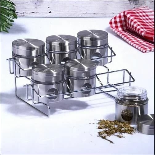 Kosova Baharat Seti 6lı Metal Cam-428