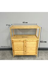 Mien Bambu Dolap 2 Kapaklı 27X63X82 Cm JW-26720