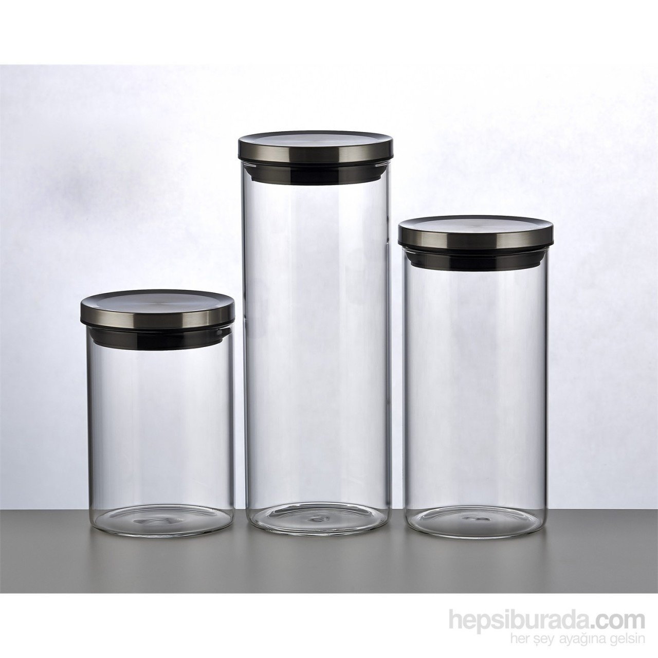 Çerçi Kavanoz Seti Cam 3 Lü FZ02