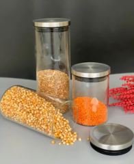 Çerçi Kavanoz Seti Cam 3 Lü FZ02