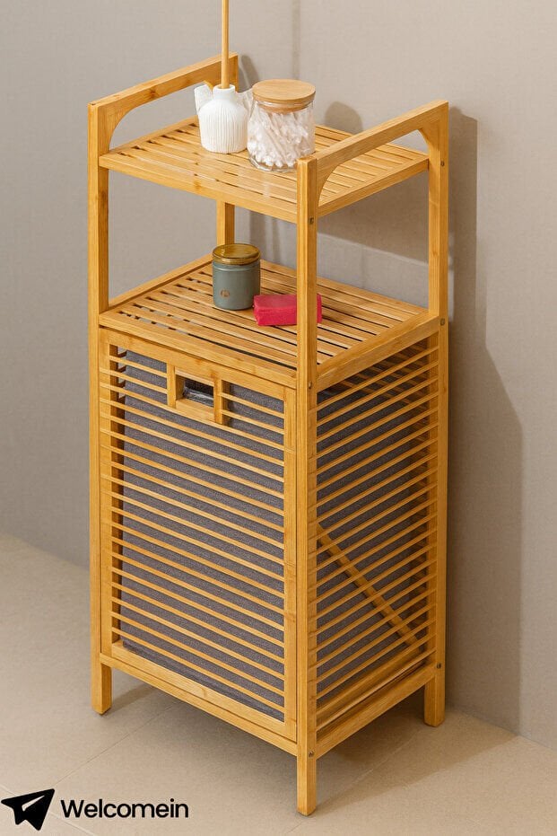 Mien Bambu Çamaşır Sepeti 40X30X95 Cm MIEN-1463