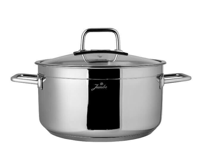 Jumbo Modena Paslanmaz Çelik Derin Tencere 24 cm