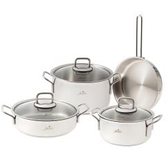 Jumbo Lyon 7 Parça Paslanmaz Çelik Tencere Seti