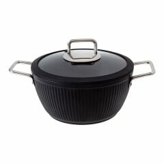 Jumbo Dublin Black 7 Parça Granit Tencere Seti