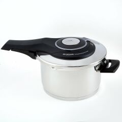 Jumbo Procook Açık Gri Paslanmaz Çelik Düdüklü Tencere 6 Litre