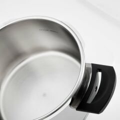 Jumbo Procook Açık Gri Paslanmaz Çelik Düdüklü Tencere 6 Litre