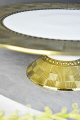 Paçi Servis Ayaklı Stella Dama Gold 31,5 Cm SER-800419