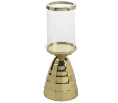 Mikasa Moor Gold Emery 13*33 Cm Camlı Mumluk 366032