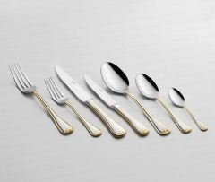 Nehir 72 Parça Monaco Altın Çatal Kaşık Bıçak Seti