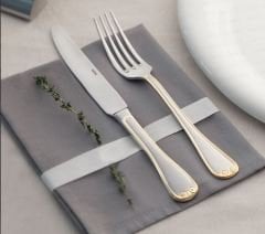 Nehir 72 Parça Monaco Altın Çatal Kaşık Bıçak Seti