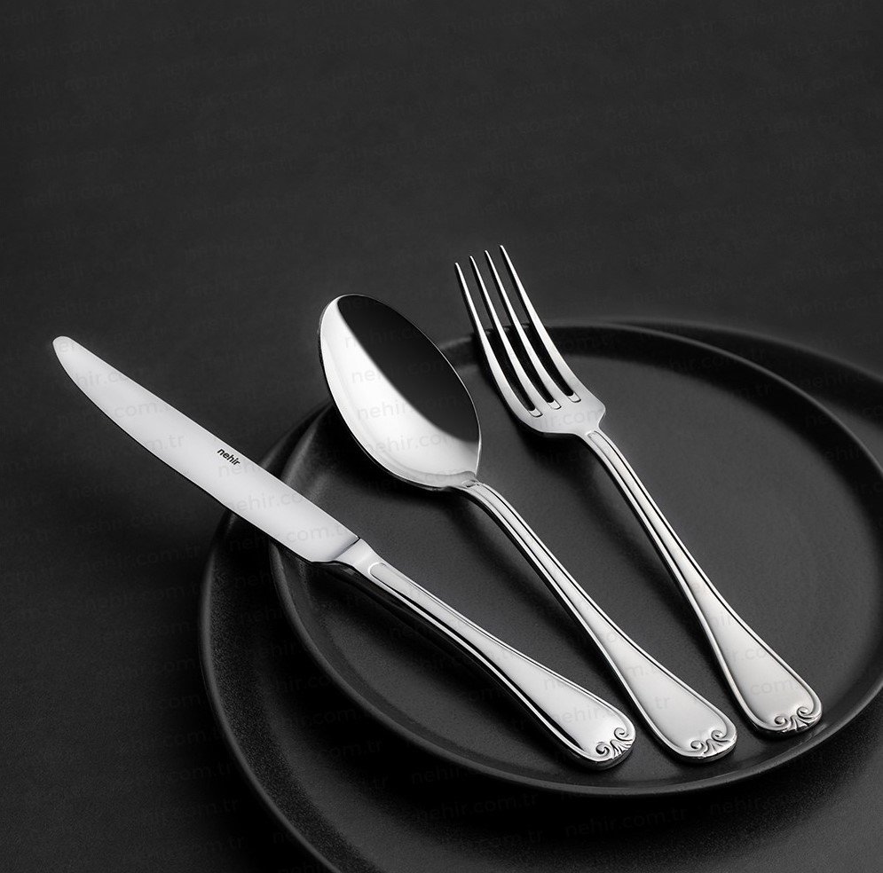 Nehir 72 Parça Monaco Sade Kutulu Çatal Kaşık Bıçak Seti