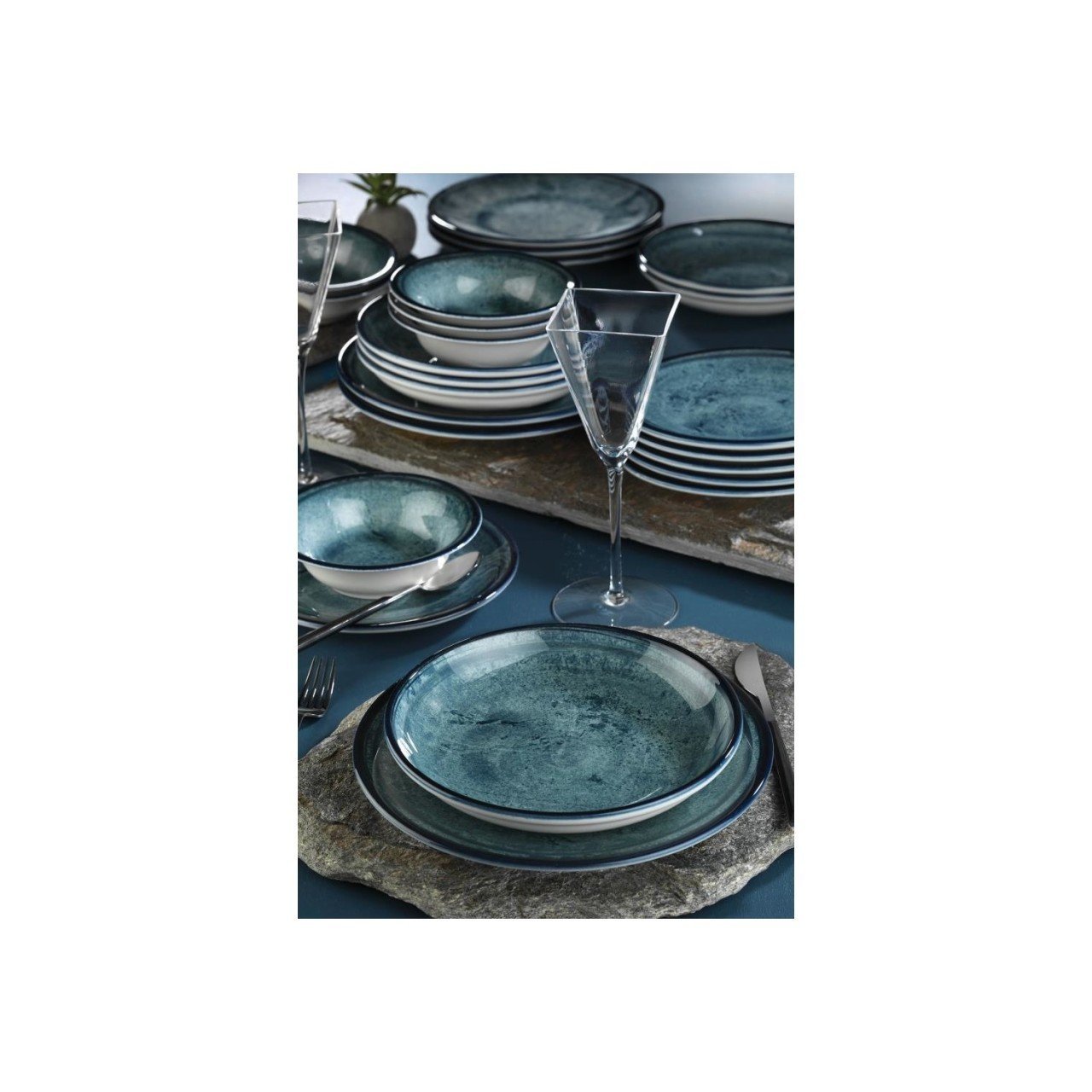 Kütahya Porselen Teos Krem Nano Yemek Takımı 3/DG17