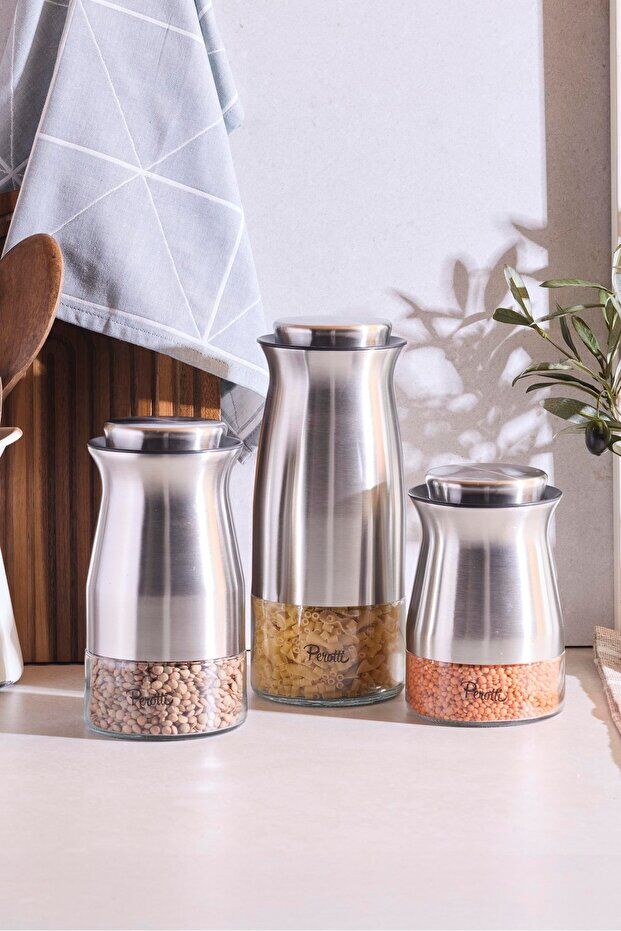 Perotti Saklama Kabı 3 Lü Inox