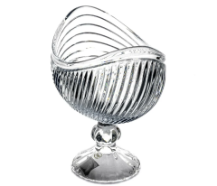 Mikasa Moor Oval Ayaklı Cam Servis Kase 26x16x24 Cm 370541