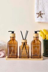 Perotti Sıvı Sabunluk 3 Lü Rogan Amber 18049