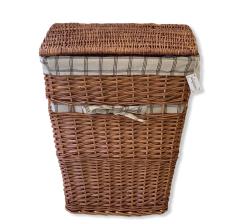 Sever Hasır Çamaşır Sepeti Balrenk Kapaklı Küçük Kare 10010