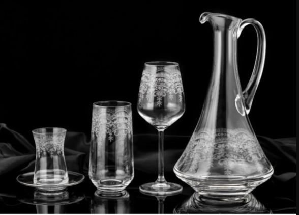 Sıla 49 Parça Sade Bardak Takımı S-1103