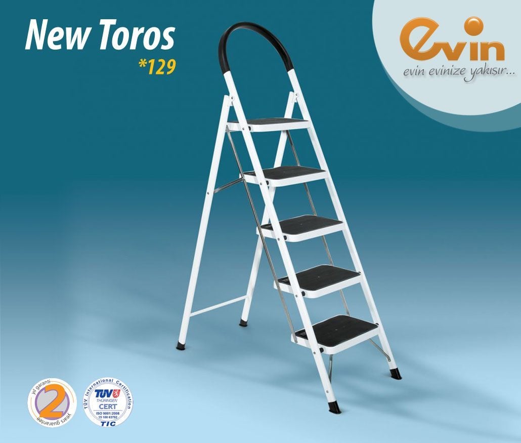 Evin Toros Katlanır 5'li Lüks Merdiven