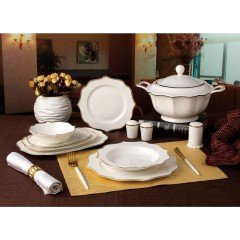 Aryıldız 60 Parça Bone Square Yemek Takımı 40017