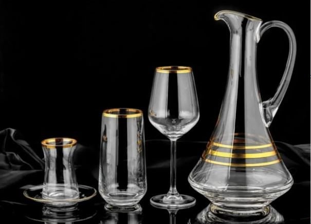 Sıla 49 Parça Gold Bardak Takımı S-1108