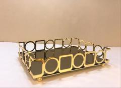 Çerçi Tepsi Aynalı Karel Gold 30Cm SNM56