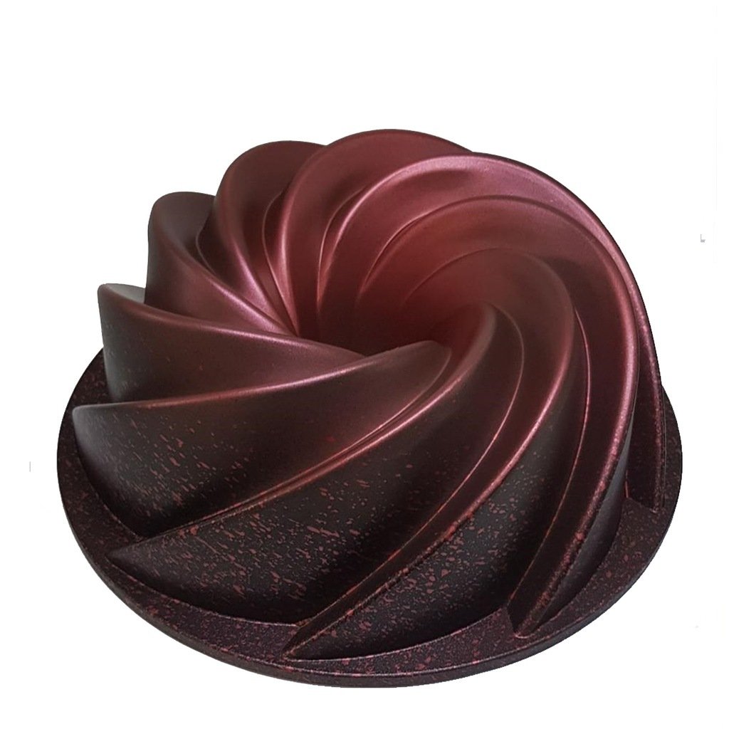 Oms 3244 Döküm 26 Cm Rüzgar Gülü Kek Kalıbı Kırmızı