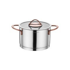 Kütahya Porselen Lindos 16 Parça Çelik Bronz Çeyiz Seti