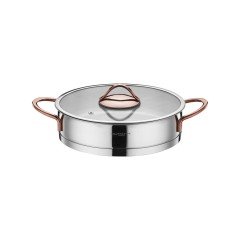 Kütahya Porselen Lindos 16 Parça Çelik Bronz Çeyiz Seti