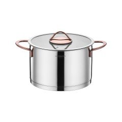 Kütahya Porselen Lindos 16 Parça Çelik Bronz Çeyiz Seti