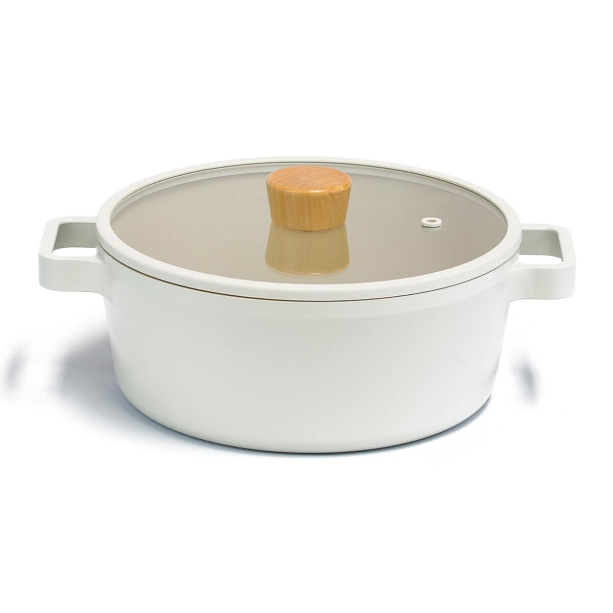 Neoflam 24 Cm Fika Tencere Döküm Bej D-Neof224