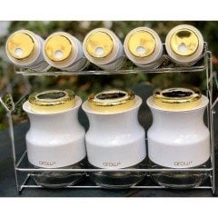 Arow Lady 8li Beyaz Gold Baharat Takımı TR-1618