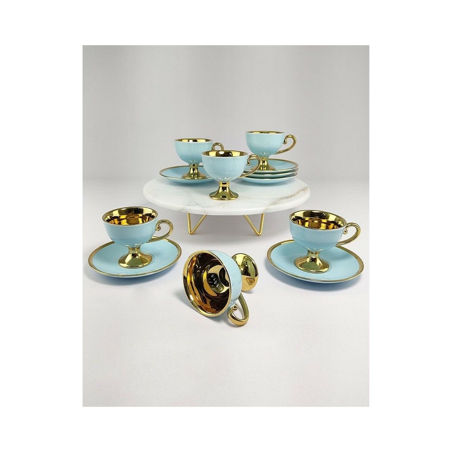 Kosova Porselen 6'lı Fincan Takımı Turkuaz  İST 97