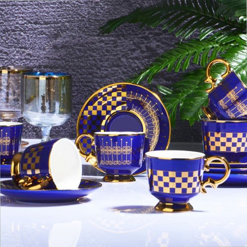 Kosova Kahve Takımı Ayaklı Blue İST-117