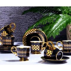 Kosova Kahve Takımı Ayaklı Black İST-118