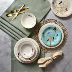 Karaca Fine Pearl Grace Mint 62 Parça İnci Yemek Takımı
