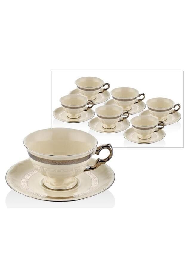 Lamedore Çay Takımı Porselen 6 Parça 1BBL-T1801BS