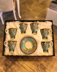 Kosova Kahve Takımı Renaissance Blue FIN-541