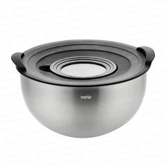 Nehir 9 Parça Silver Karıştırma Seti Mat
