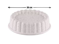 Taç Granit Döküm Tart Kalıbı Krem 26 cm