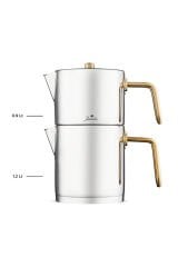 Jumbo Metalix Midi Çaydanlık Takımı Titanyum Gold