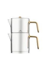 Jumbo Metalix Midi Çaydanlık Takımı Titanyum Gold